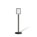 FSX200 Floor Standing Sign Frame, Low profile Base, 8.5 inches by 11 inches Sign Frame - Montour Line FSLine