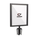 Post Top Sign Frame for CCW Series Retractable Belt Barriers for 3