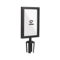 Post Top Sign Frame for CCW Series Retractable Belt Barriers for 3