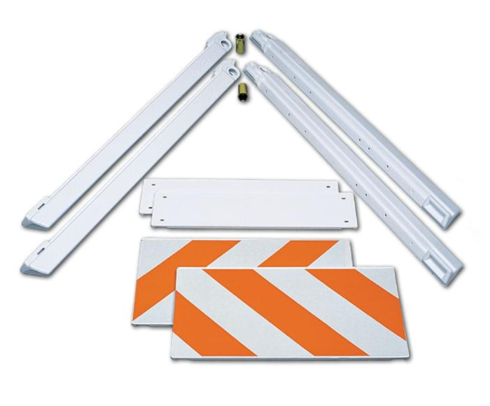 High Impact Plastic Folding Barricade - Type I and II Traffic Barricades