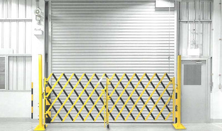 LoadDoX-Guard Folding Loading Dock Gate with Mounting Post