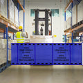 Bilingual Area Temporarily Closed Mounted Barrier