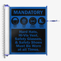 Custom Wall Mounted Banner Barrier