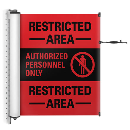 Custom Wall Mounted Banner Barrier