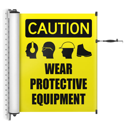 Custom Wall Mounted Banner Barrier