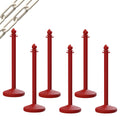 Medium Duty Plastic Stanchion Posts and Chain Kit with (6) Posts and 50 Ft. of Chain - Montour Line