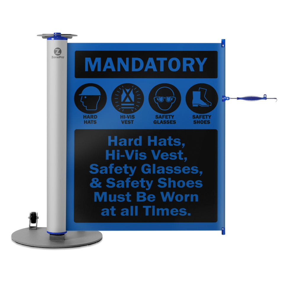 Custom Single and Dual Mobile Stanchion Banner