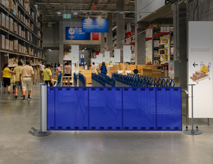 Plain Single Mobile Stanchion