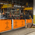Bilingual Area Temporarily Closed Single Mobile Stanchion