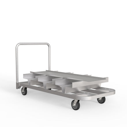 Vertical Stanchion Storage Cart, 18 Post - Montour Line