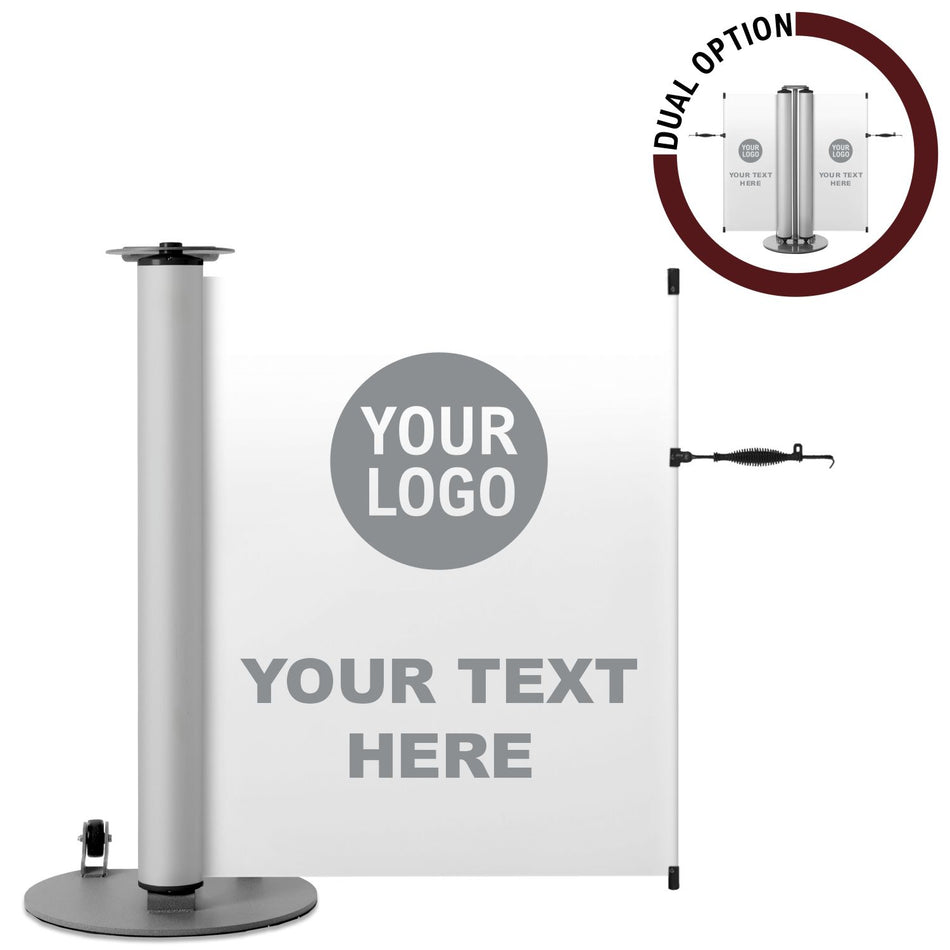 Custom Single and Dual Mobile Stanchion Banner