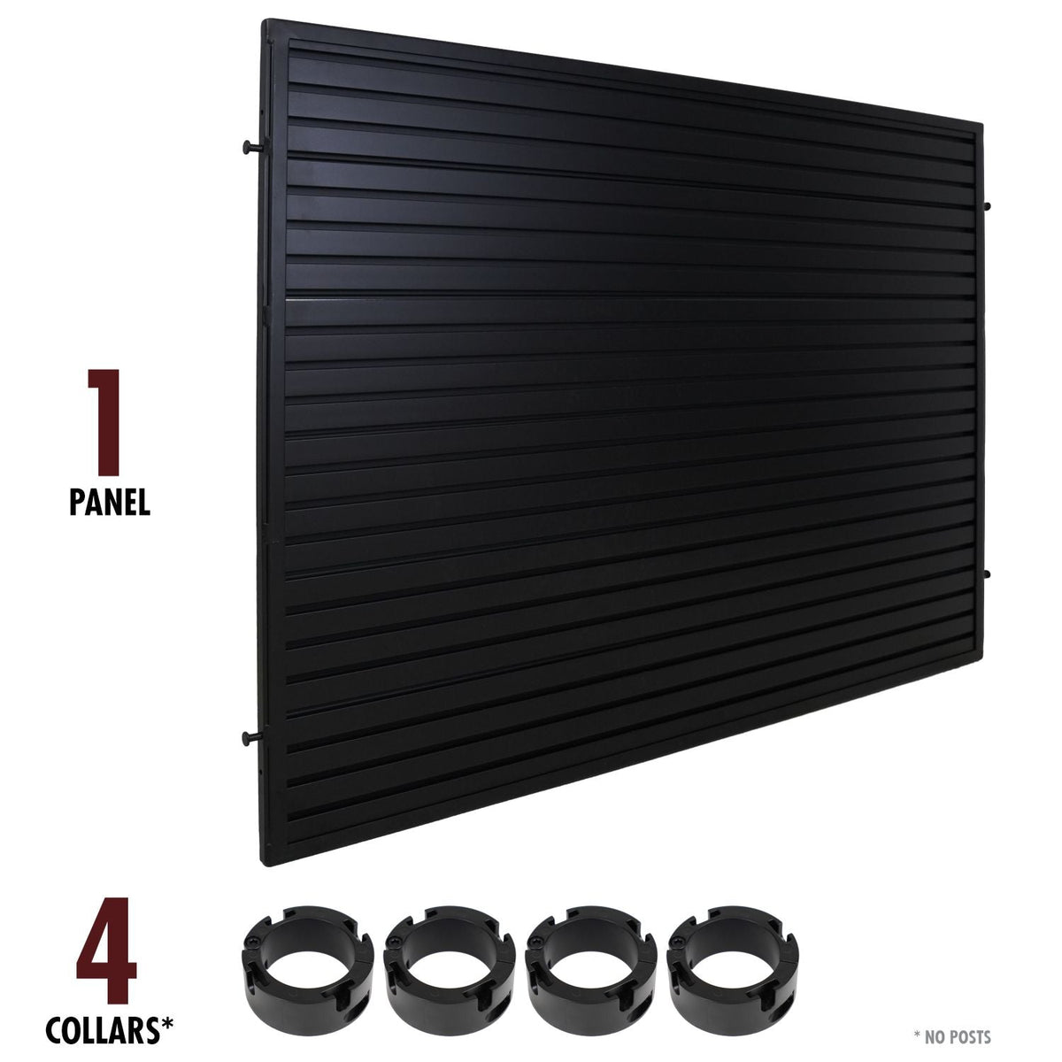 Aluminum Slatwall Merchandising Panel with Collars - Queue & Checkout Display - Crowd Control Warehouse
