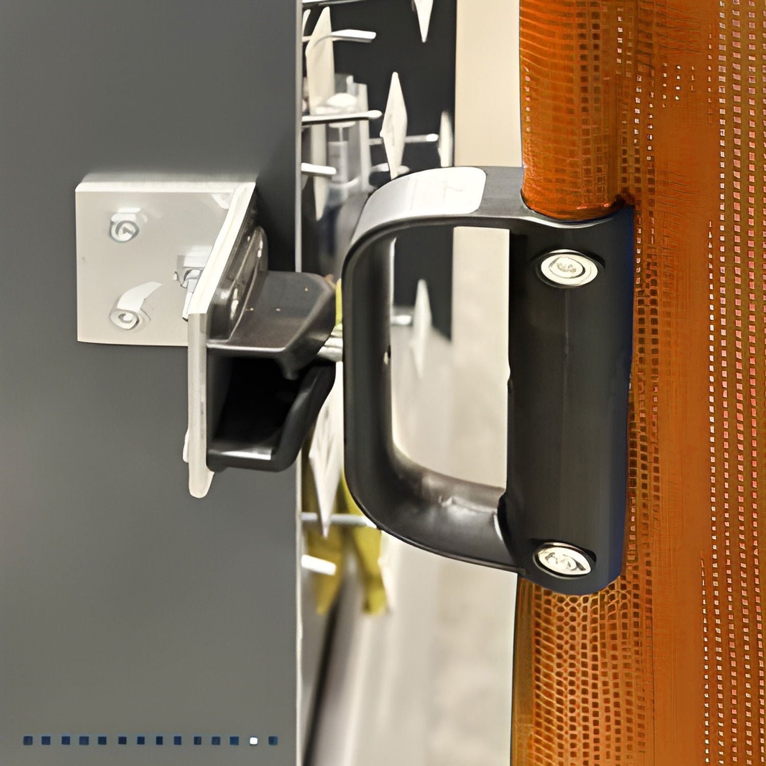 Bilingual Area Temporarily Closed Mounted Barrier - Crowd Control Warehouse