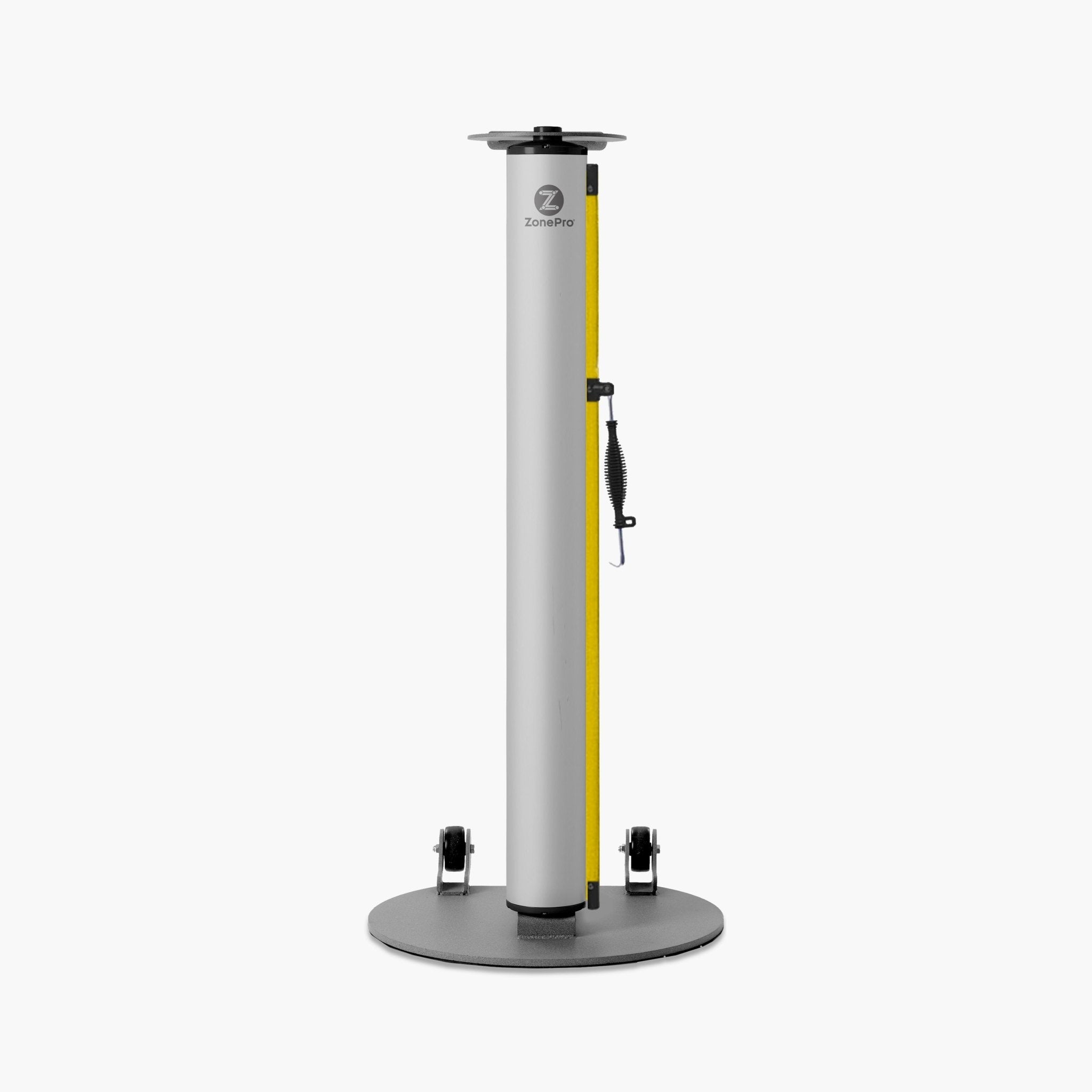 Bilingual Area Temporarily Closed Single Mobile Stanchion - Crowd Control Warehouse