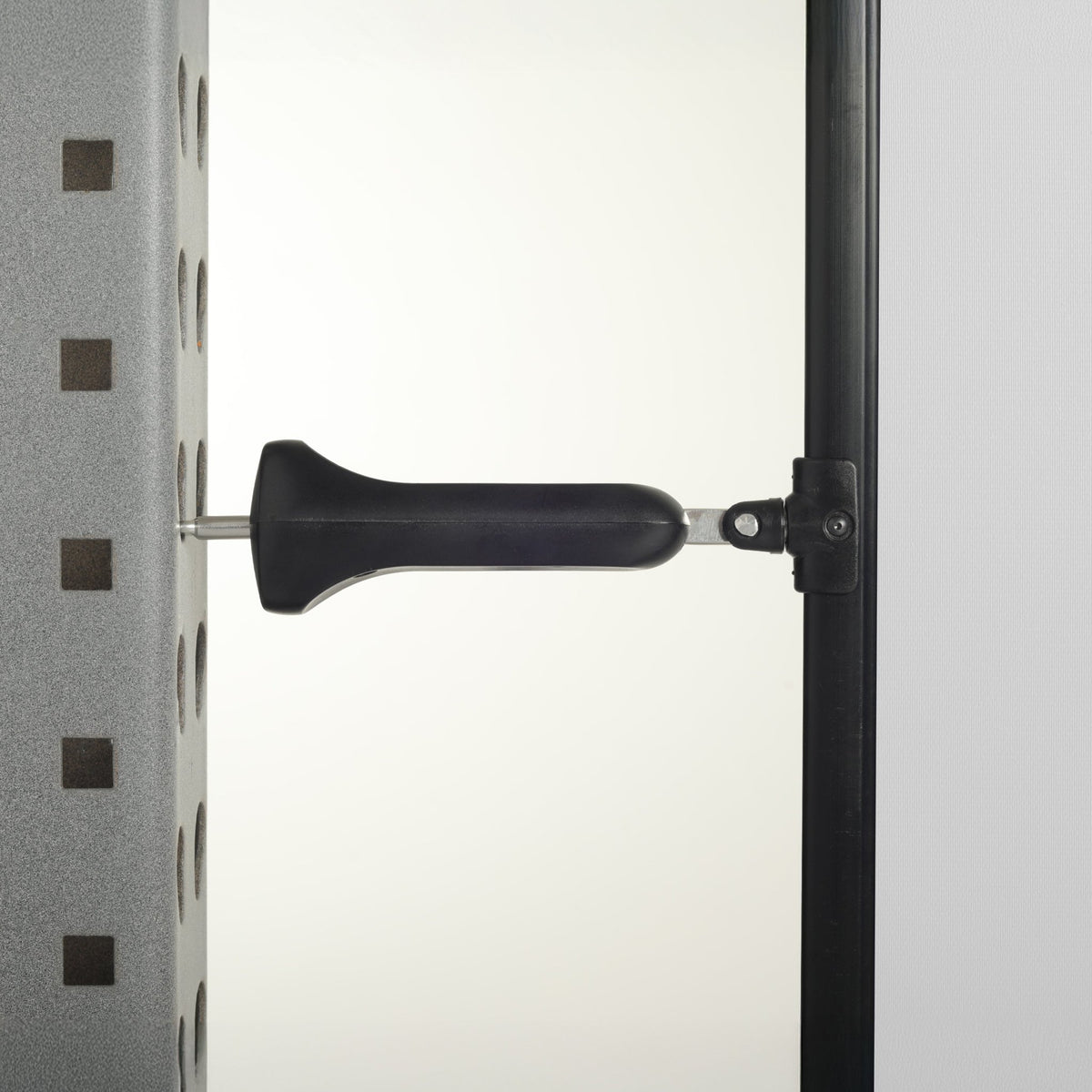 Bilingual Area Temporarily Closed Wall Mounted Retractable Safety Barrier - Crowd Control Warehouse