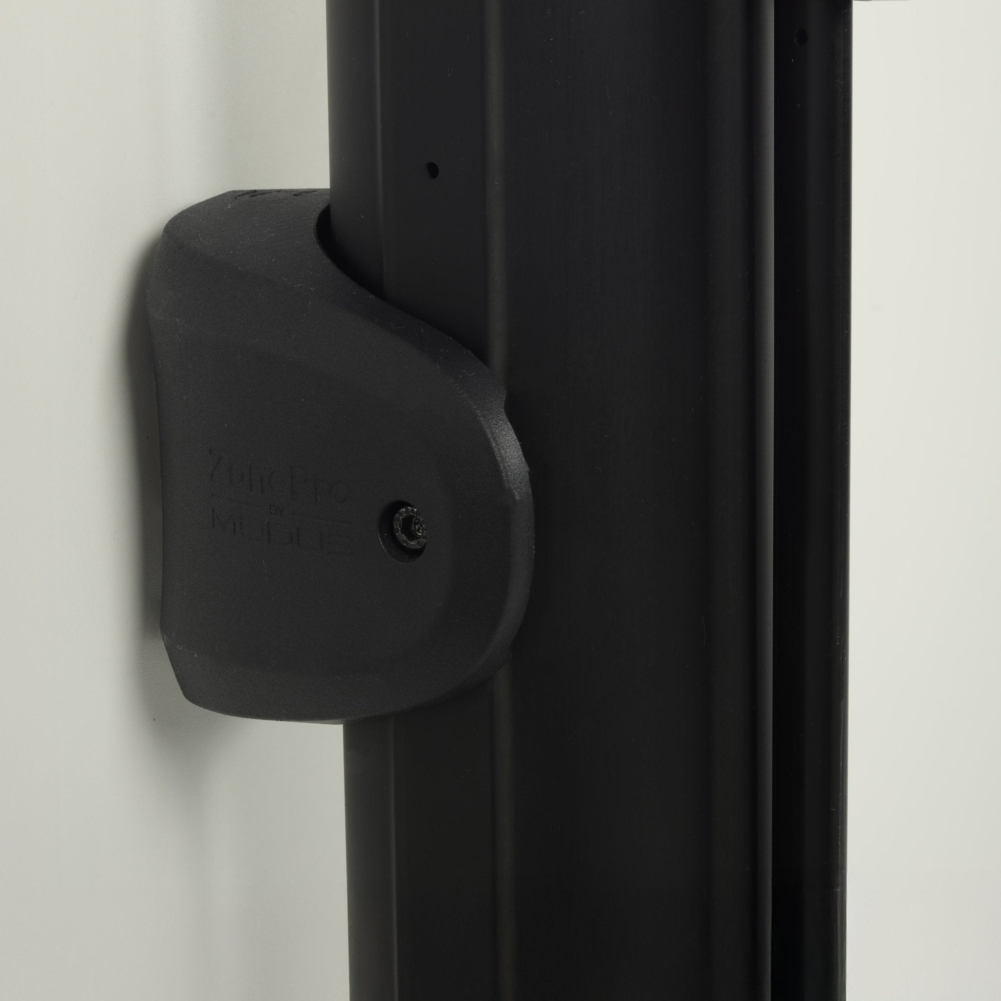 Bilingual Area Temporarily Closed Wall Mounted Retractable Safety Barrier - Crowd Control Warehouse