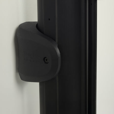 Bilingual Area Temporarily Closed Wall Mounted Retractable Safety Barrier - Crowd Control Warehouse