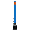 FlexStake Center Line Surface Mount Base Traffic Delineator - Blue Tubular Post with Reflective Options