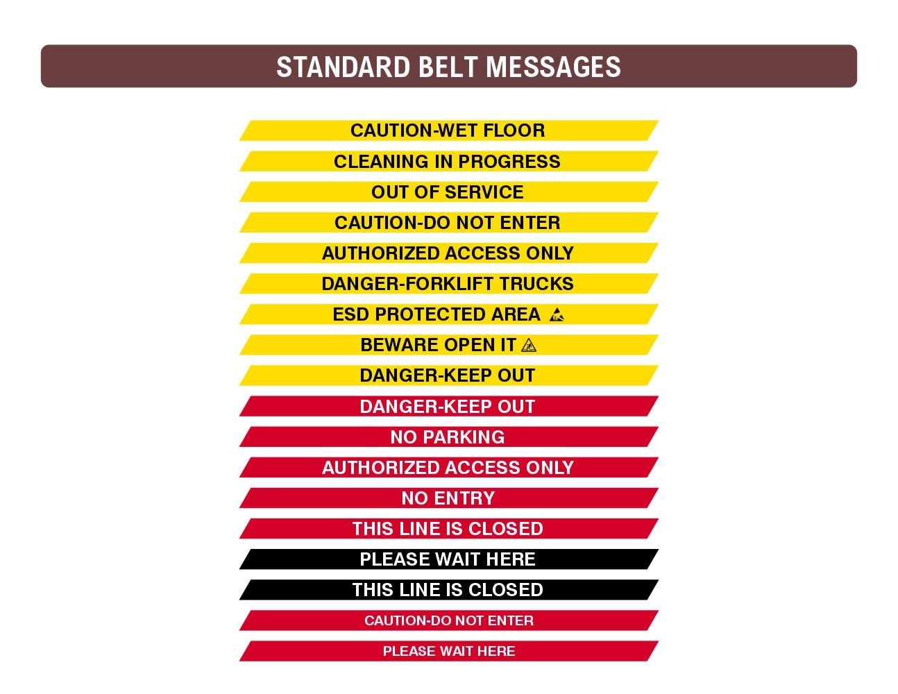 CCW Series WMB - 220/230 - Wall Mounted Retractable Belt Barrier With Fixed ABS Case - 7.5 to 30 Ft. Belts - Crowd Control Warehouse