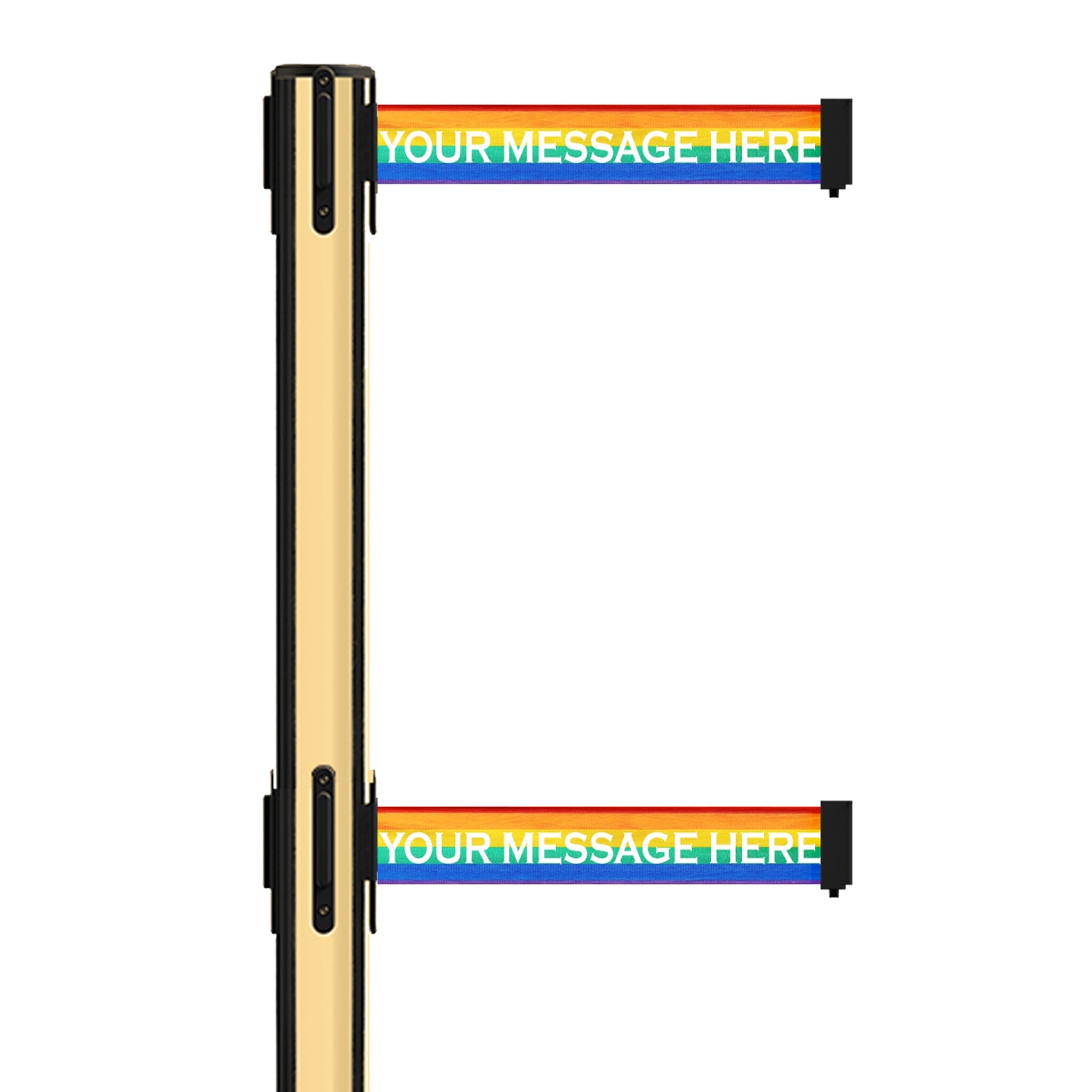 Custom Printed Dual Belts for Belt Barriers Stanchions - Crowd Control Warehouse