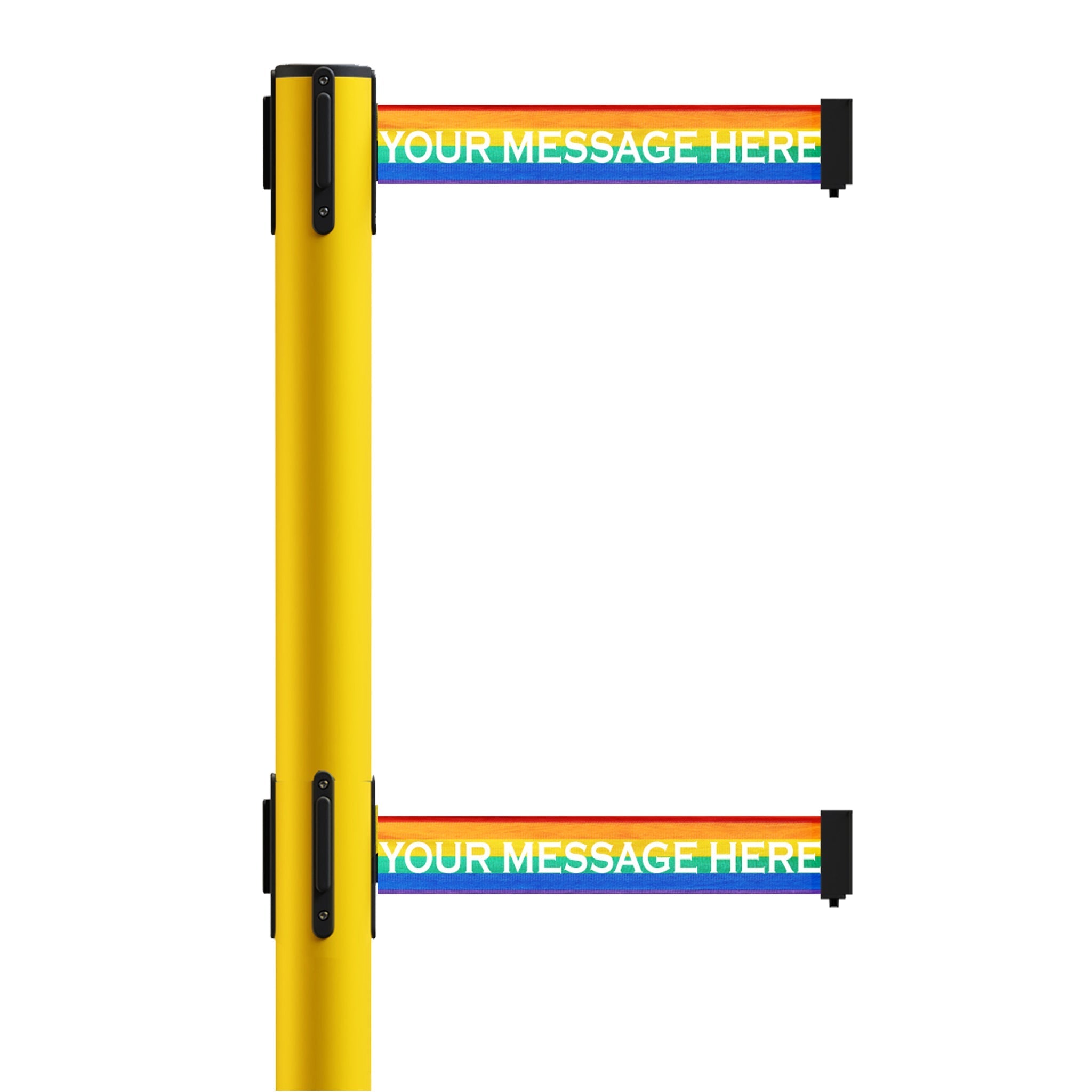 Custom Printed Dual Belts for Belt Barriers Stanchions - Crowd Control Warehouse