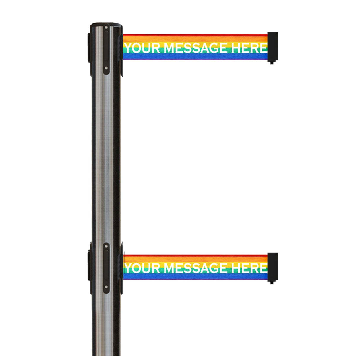 Custom Printed Dual Belts for Belt Barriers Stanchions - Crowd Control Warehouse