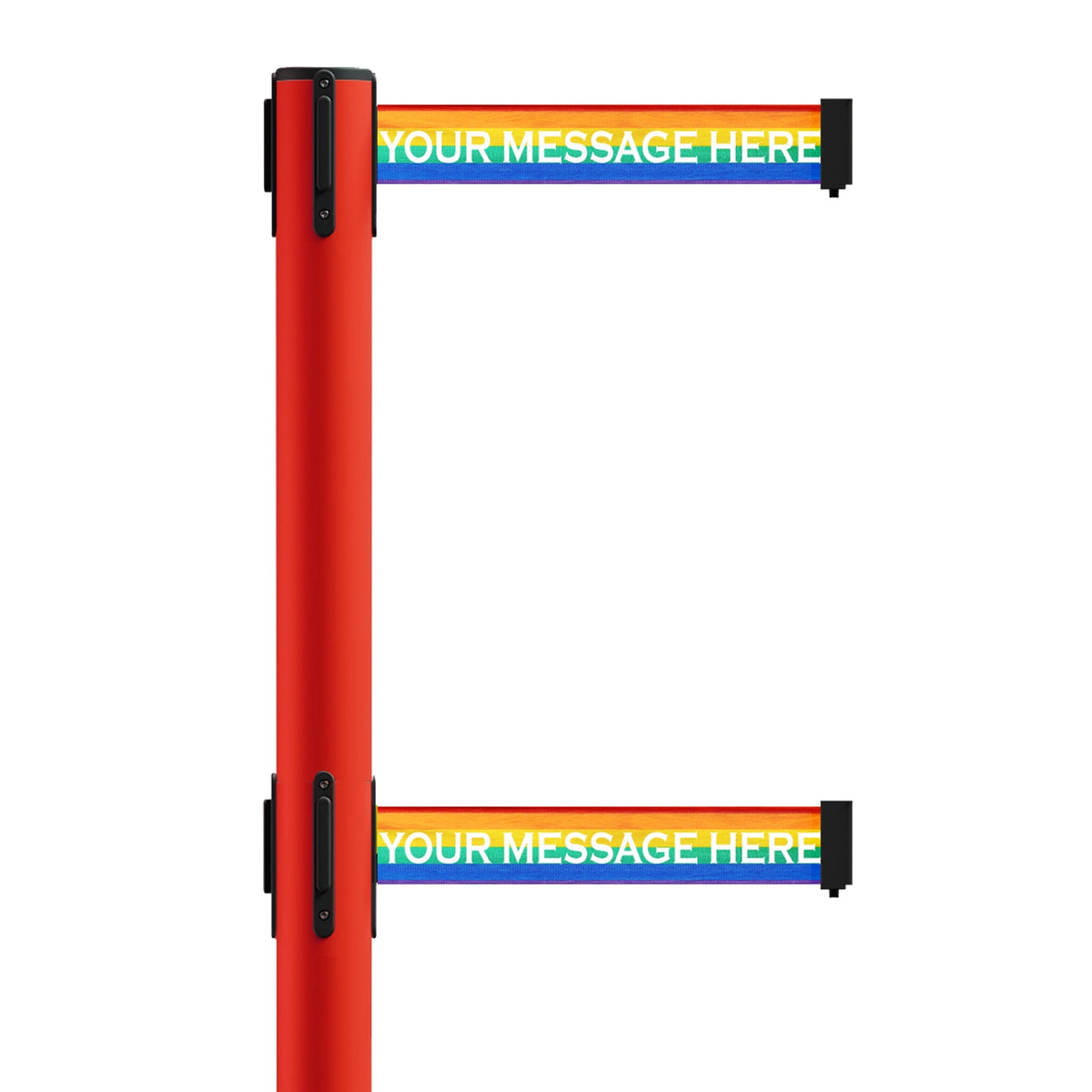 Custom Printed Dual Belts for Belt Barriers Stanchions - Crowd Control Warehouse