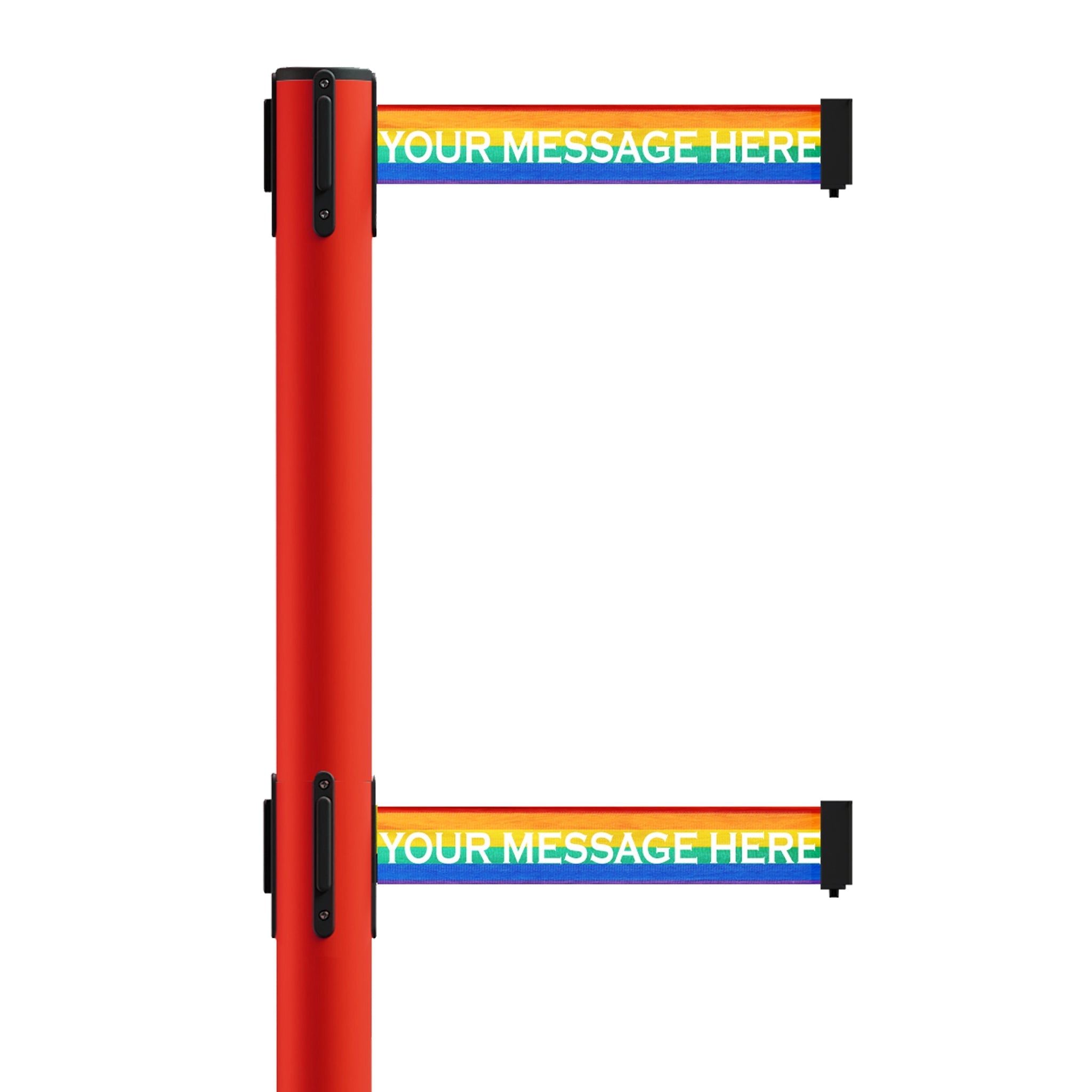 Custom Printed Dual Belts for Belt Barriers Stanchions - Crowd Control Warehouse