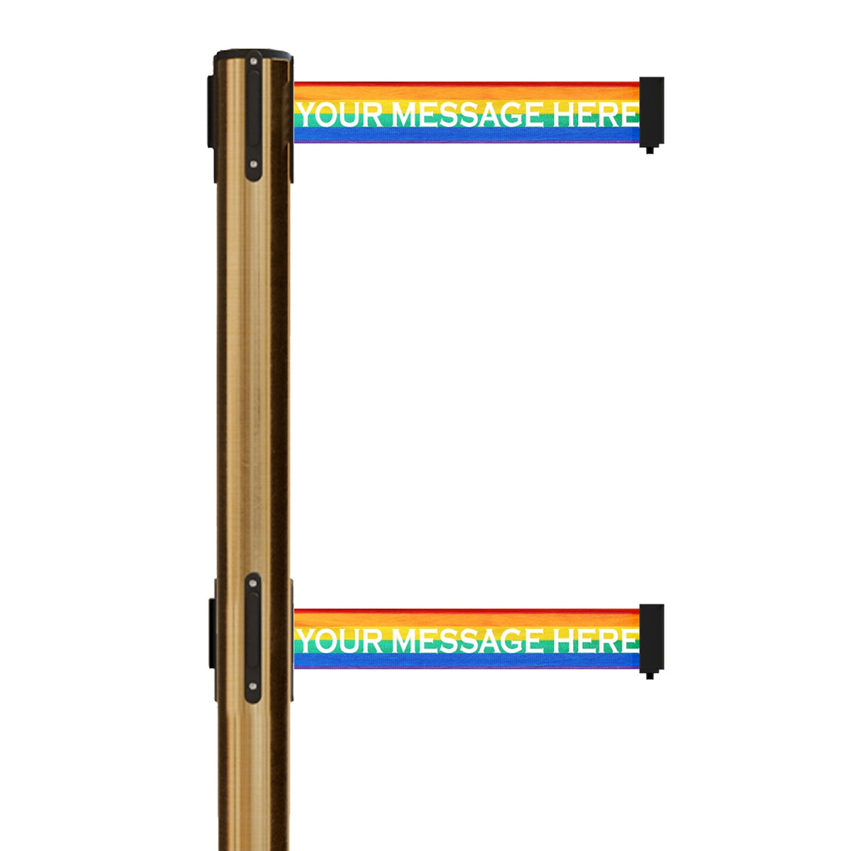 Custom Printed Dual Belts for Belt Barriers Stanchions - Crowd Control Warehouse