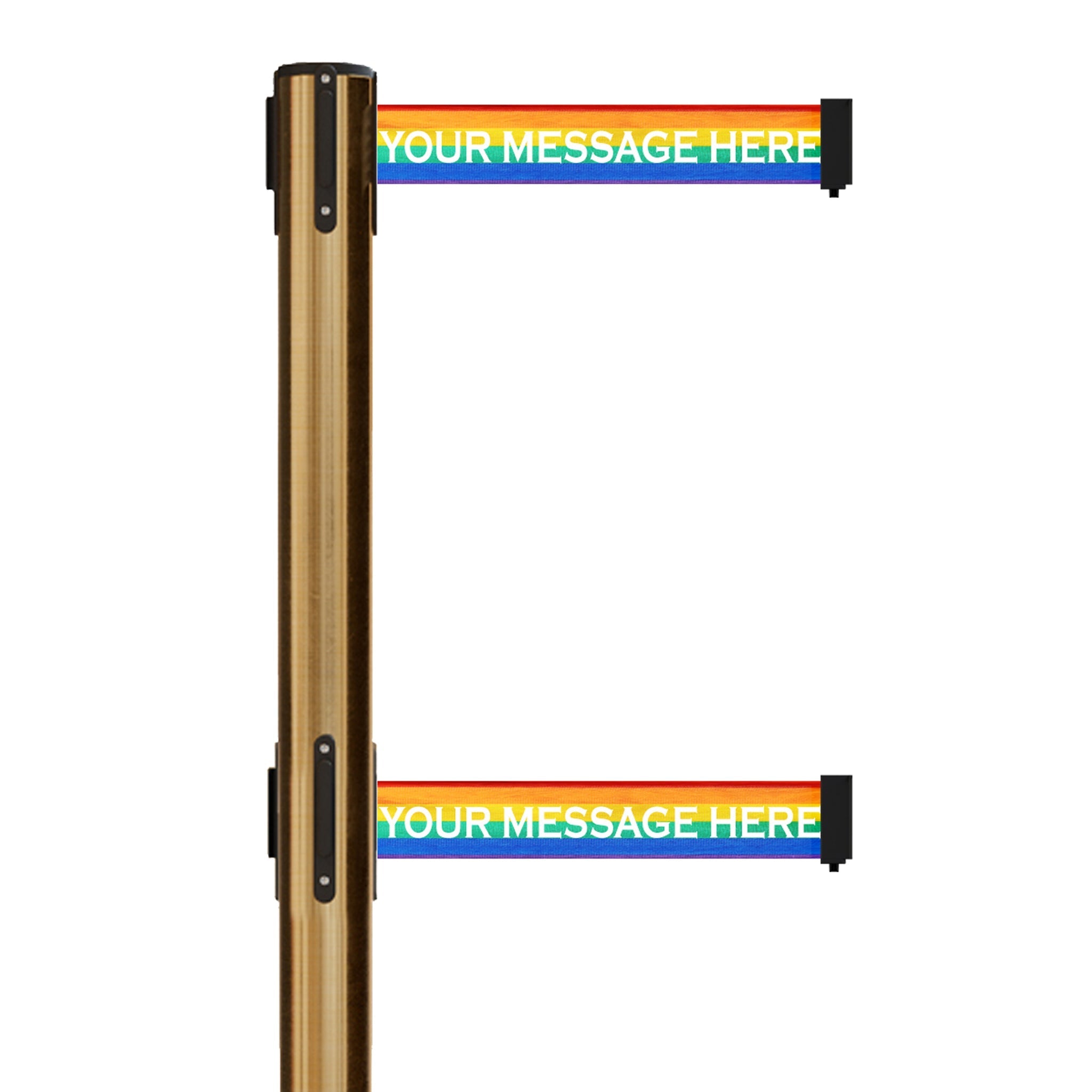 Custom Printed Dual Belts for Belt Barriers Stanchions - Crowd Control Warehouse