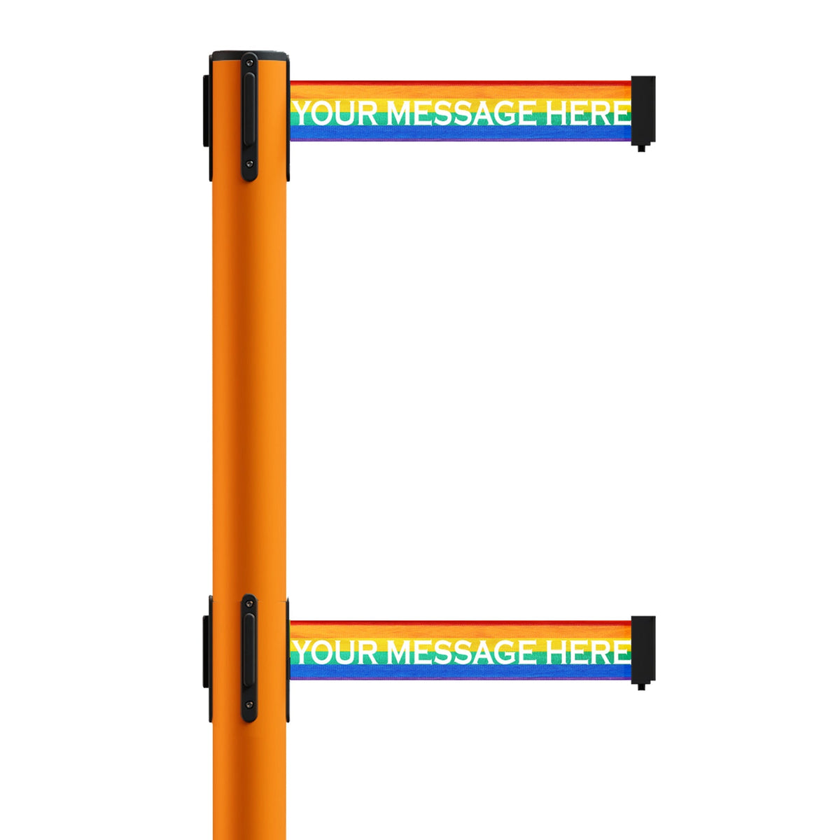 Custom Printed Dual Belts for Belt Barriers Stanchions - Crowd Control Warehouse