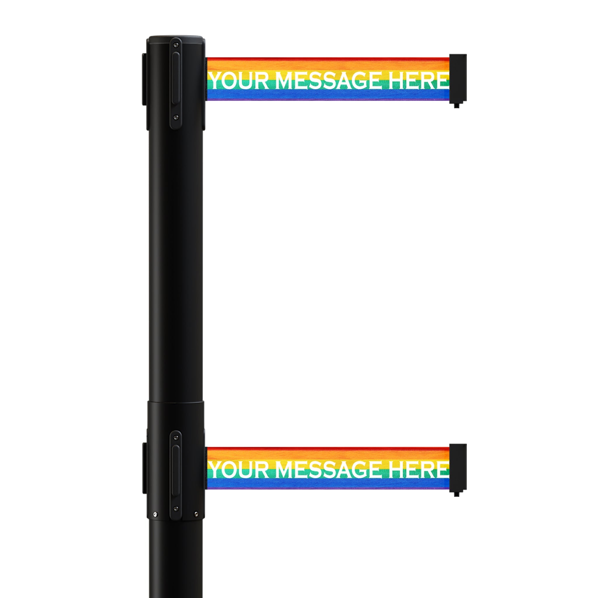 Custom Printed Dual Belts for Belt Barriers Stanchions - Crowd Control Warehouse