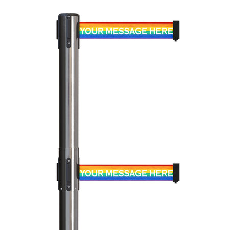 Custom Printed Dual Belts for Belt Barriers Stanchions - Crowd Control Warehouse