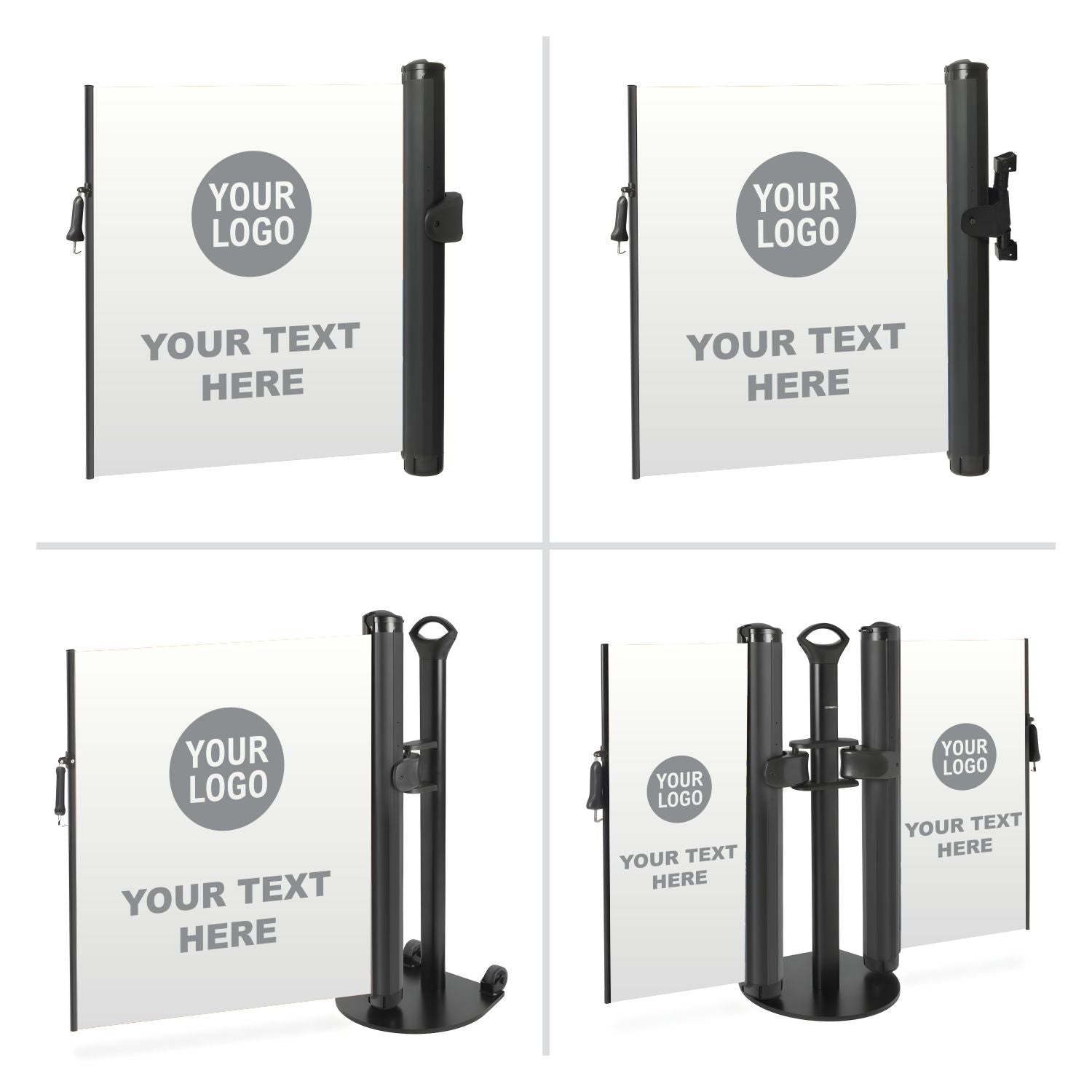 Custom Printed Mobile and Wall - Mounted Retractable Safety Barriers - Crowd Control Warehouse