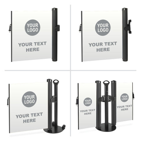 Custom Printed Mobile and Wall - Mounted Retractable Safety Barriers - Crowd Control Warehouse