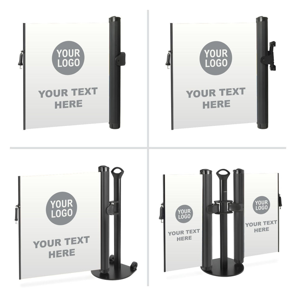 Custom Printed Mobile and Wall - Mounted Retractable Safety Barriers - Crowd Control Warehouse