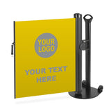 Custom Printed Mobile and Wall - Mounted Retractable Safety Barriers - Crowd Control Warehouse