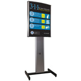 Custom Visiontron VERSA - STAND Heavy Duty Sign Stand - Crowd Control Warehouse