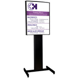 Custom Visiontron VERSA - STAND Heavy Duty Sign Stand - Crowd Control Warehouse