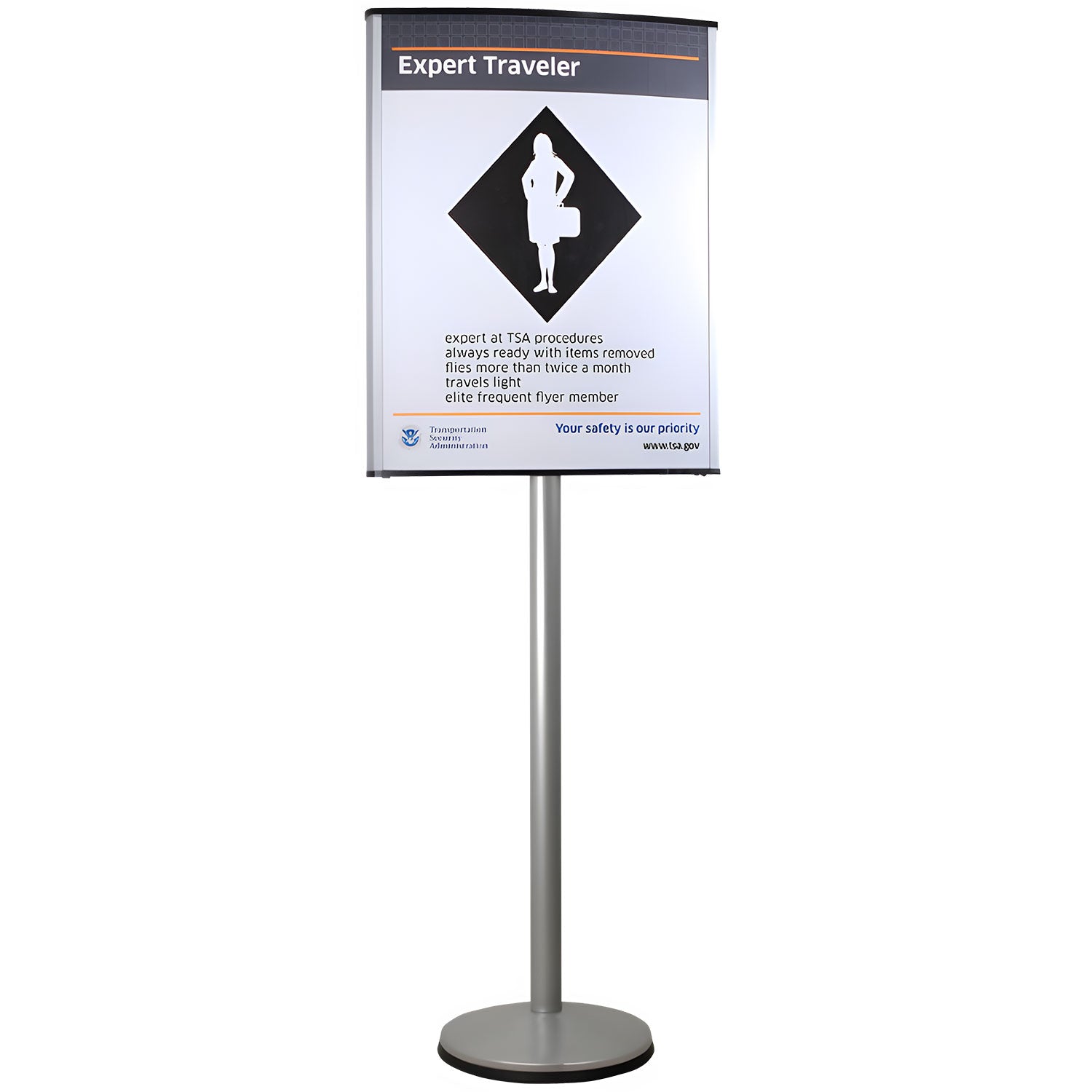 Custom Visiontron VERSA - STAND Sign Post - Crowd Control Warehouse