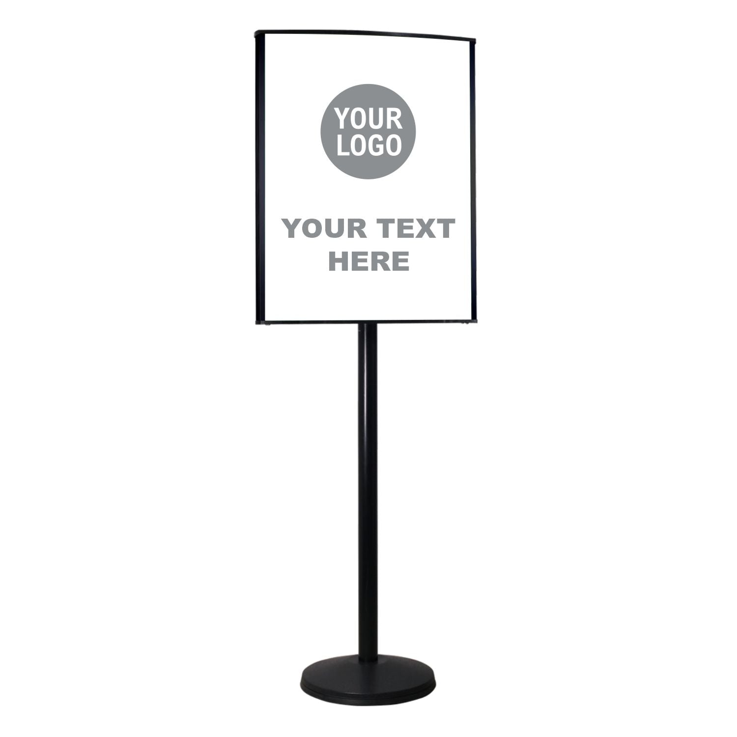 Custom Visiontron VERSA - STAND Sign Post - Crowd Control Warehouse
