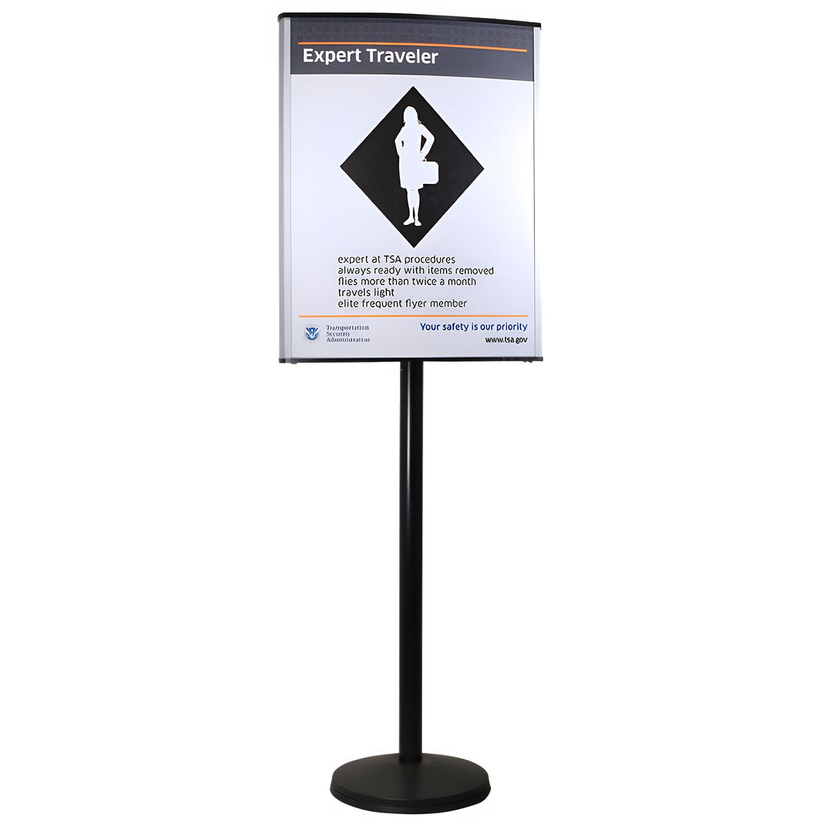 Custom Visiontron VERSA - STAND Sign Post - Crowd Control Warehouse