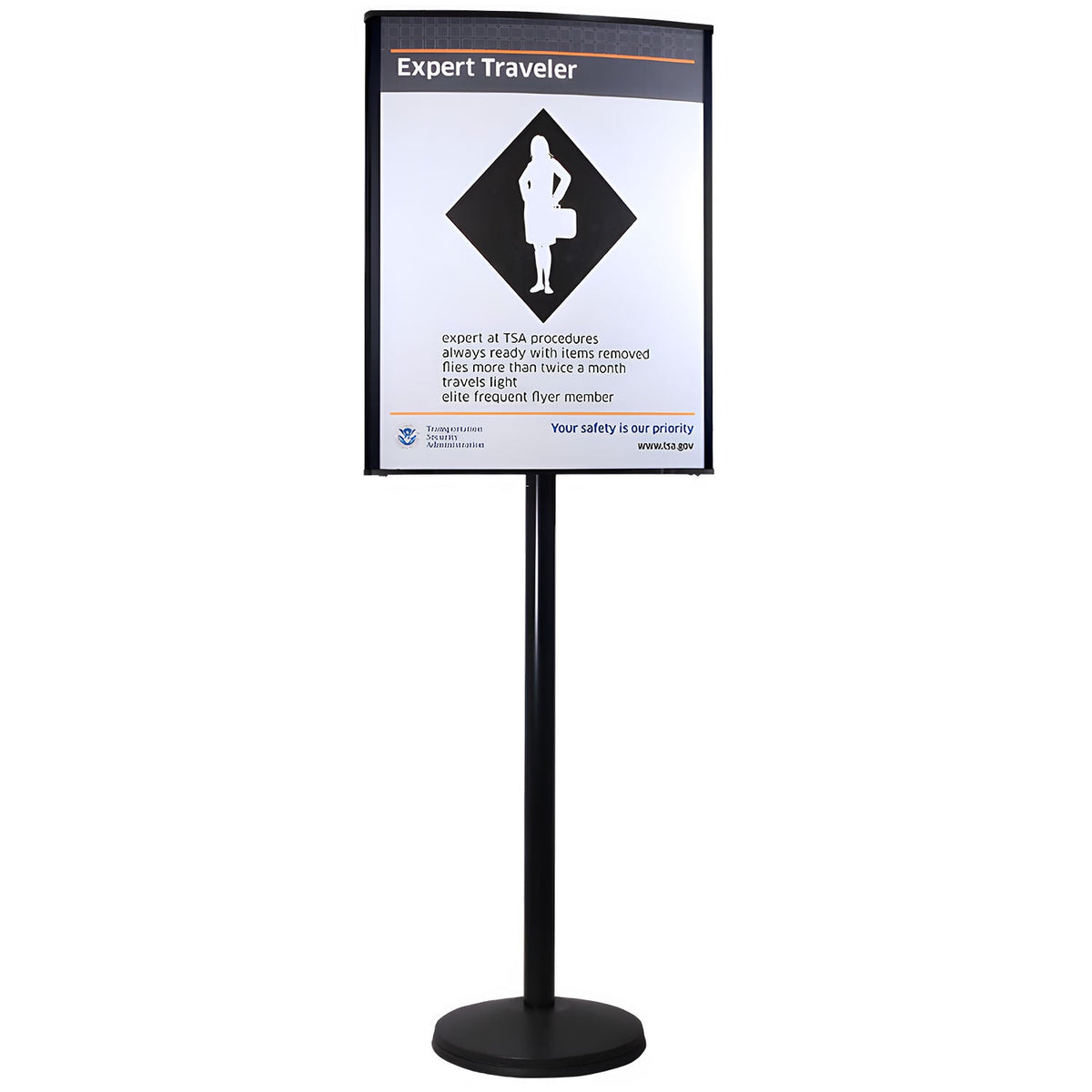 Custom Visiontron VERSA - STAND Sign Post - Crowd Control Warehouse
