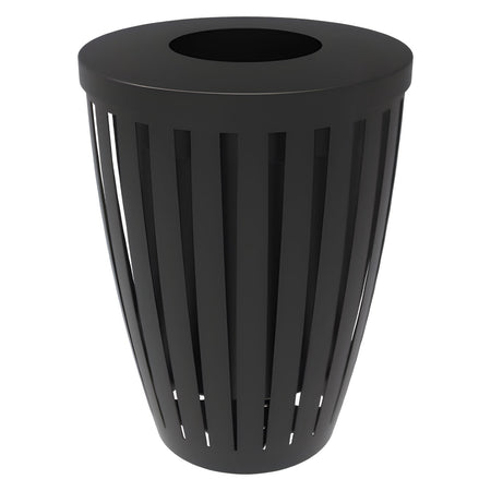 Downtown Tapered Trash Receptacles - Crowd Control Warehouse
