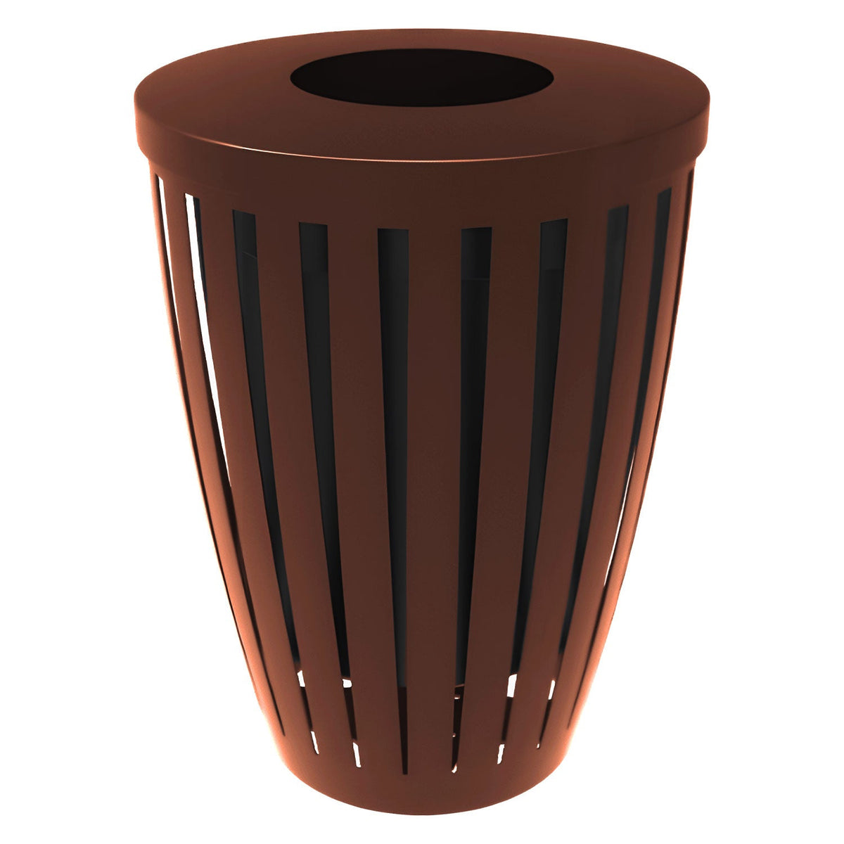 Downtown Tapered Trash Receptacles - Crowd Control Warehouse