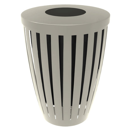 Downtown Tapered Trash Receptacles - Crowd Control Warehouse