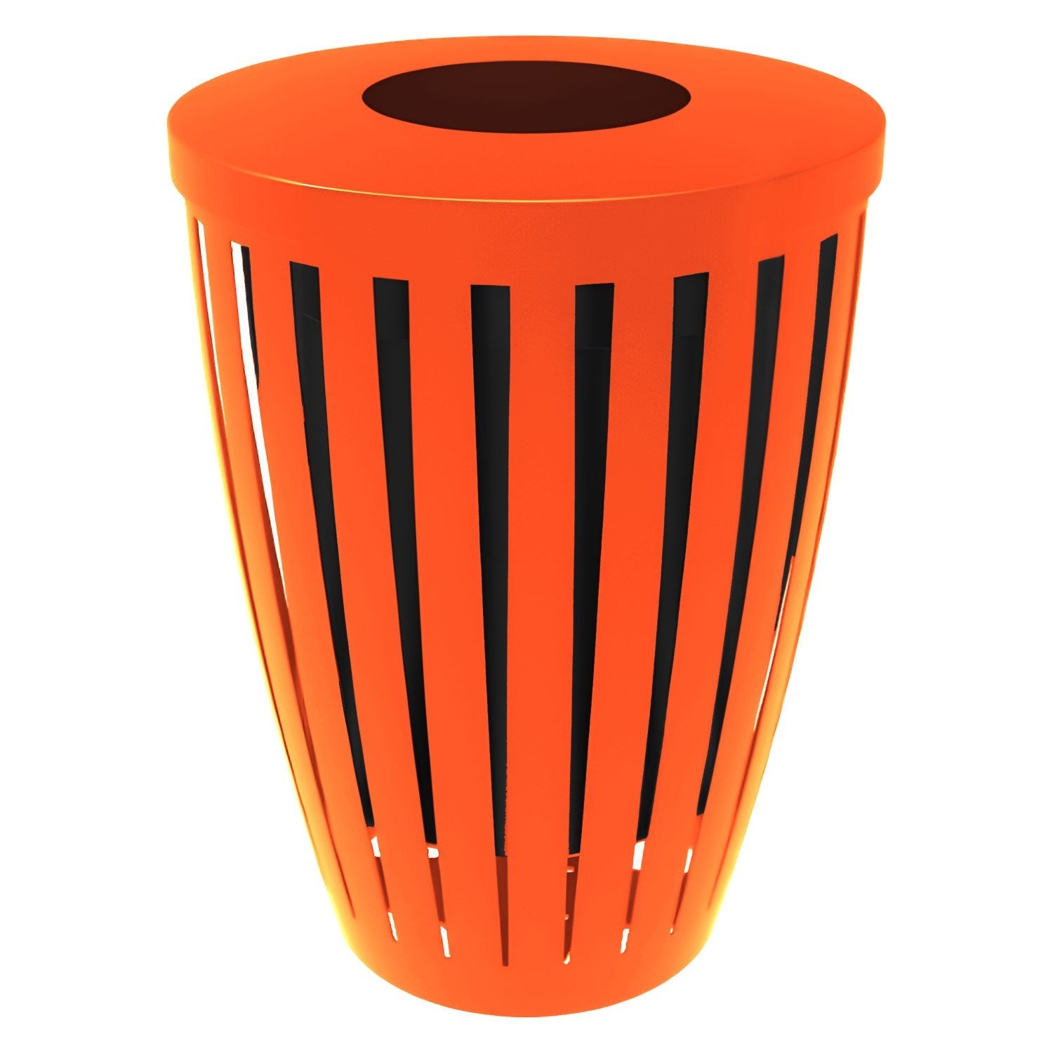 Downtown Tapered Trash Receptacles - Crowd Control Warehouse