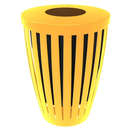 Downtown Tapered Trash Receptacles - Crowd Control Warehouse