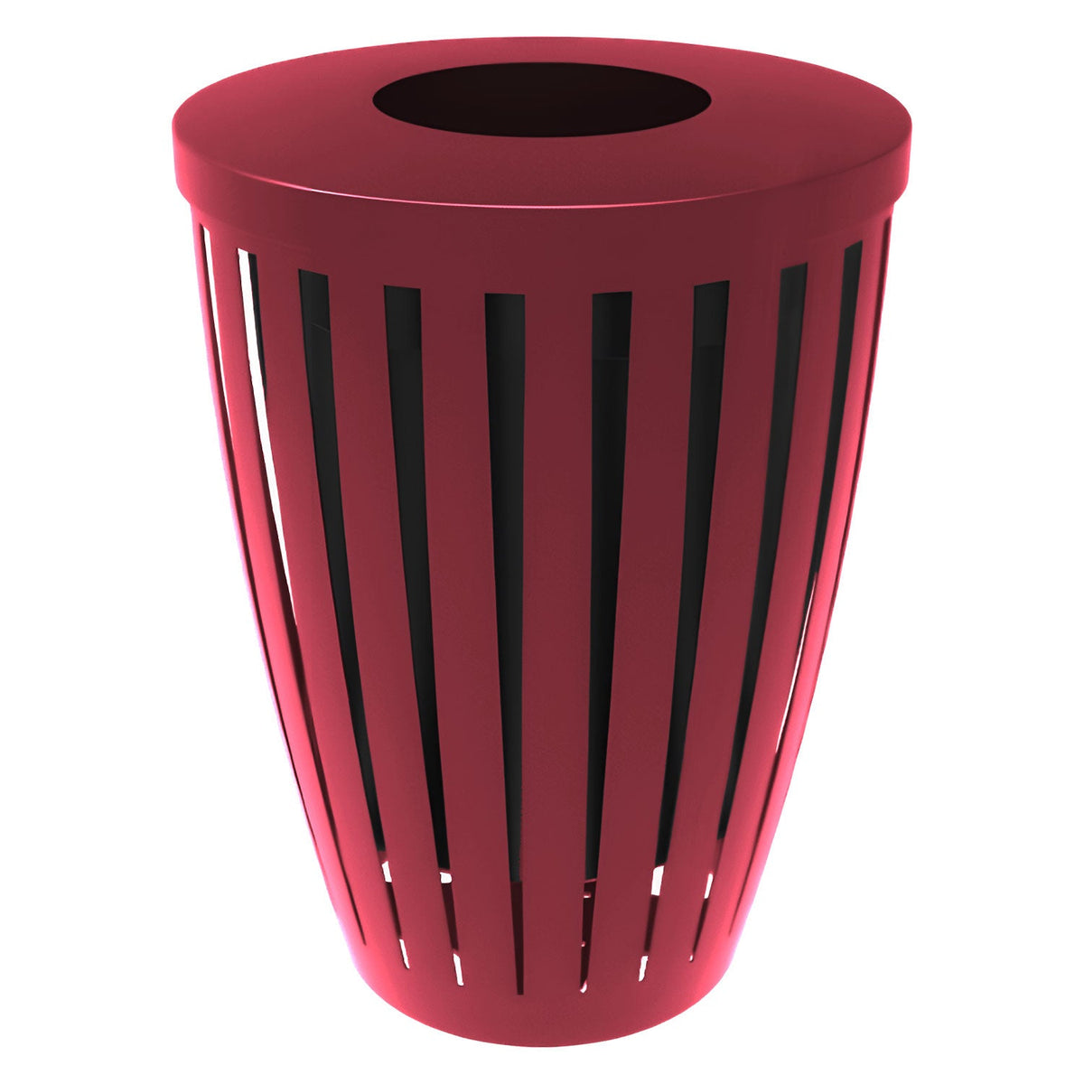 Downtown Tapered Trash Receptacles - Crowd Control Warehouse