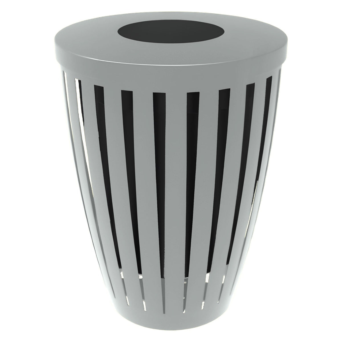 Downtown Tapered Trash Receptacles - Crowd Control Warehouse